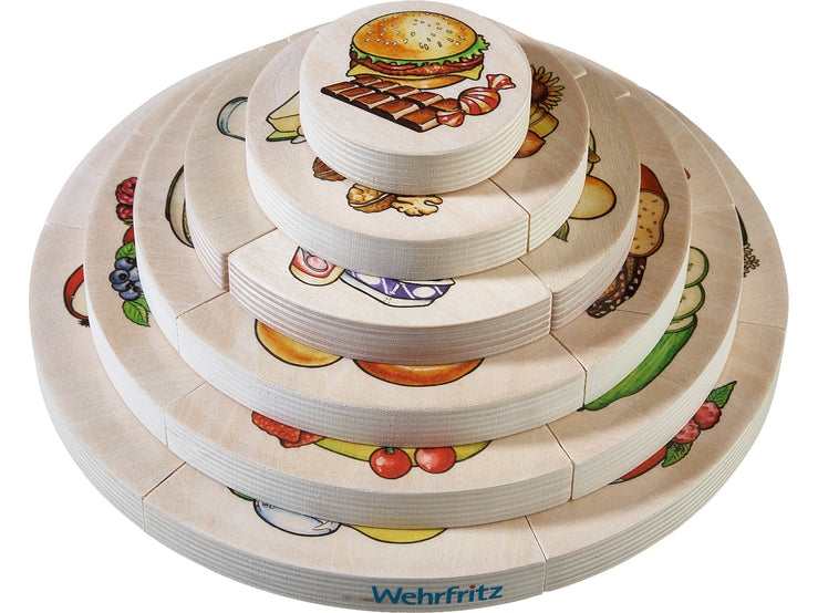 ХАБА Триизмерен дървен пъзел Хранителна пирамида