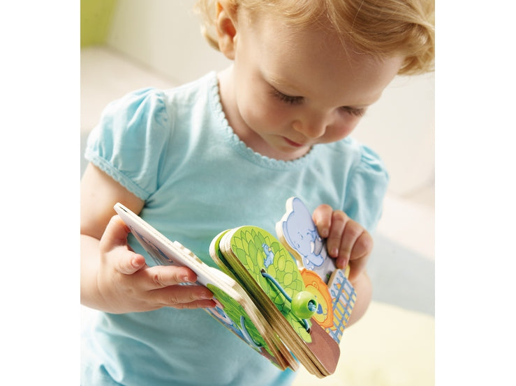 ХАБА Дървена бебе книжка с картинки