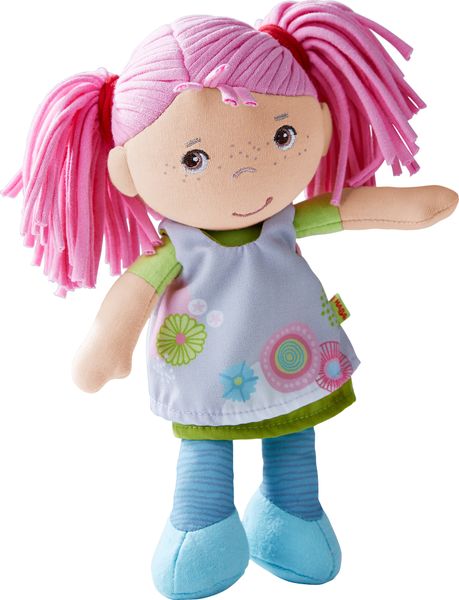 ХАБА Мека кукла за гушкане БЕАТРИС 20 см в метална кутия