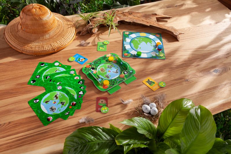 ХАБА Настолна детска игра ЖИВОТНИТЕ ПО СВЕТА (6+)