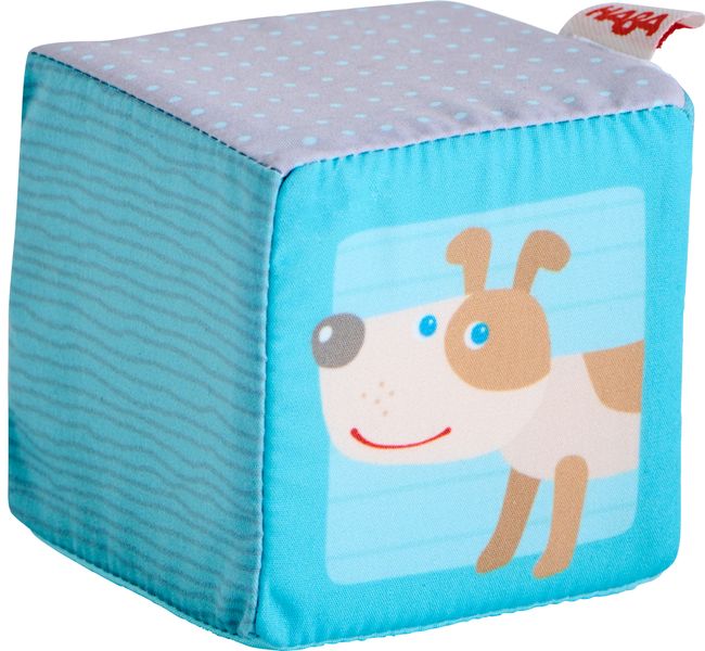 ХАБА Комплект 5 броя меки кубчета с животни Геометрия