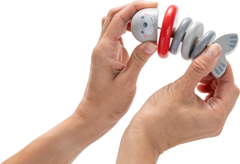 ХАБА Дървена бебешка играчка Тюлен