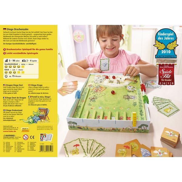 ХАБА Настолна игра СЪСТЕЗАНИЕТО НА ДРАКОНА ДИЕГО (5+)