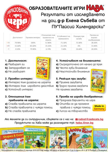 ХАБА Кооперативна настолна игра ОВОЩНА ГРАДИНА 3Д (3-8)