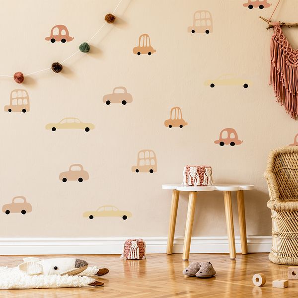 Pastelowe Love стикери за стена Автомобили в бохо стил I