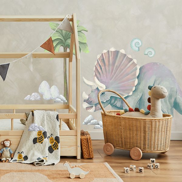 Pastelowe Love стикери за стена Динозавър Трицератопс ХХЛ