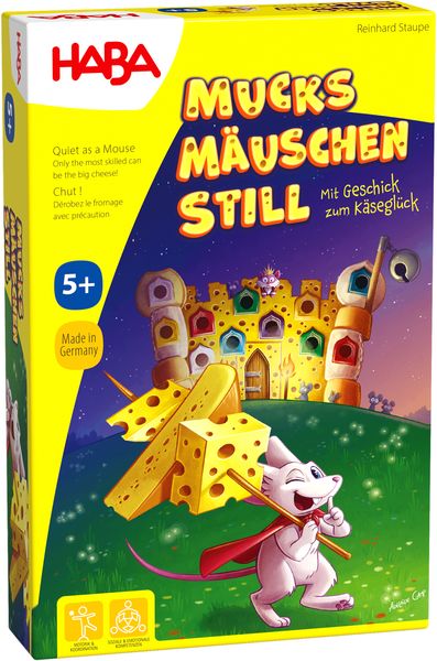 ХАБА Настолна детска игра 3D ТИХО ПРОМЪКВАНЕ като МИШКА (5+)