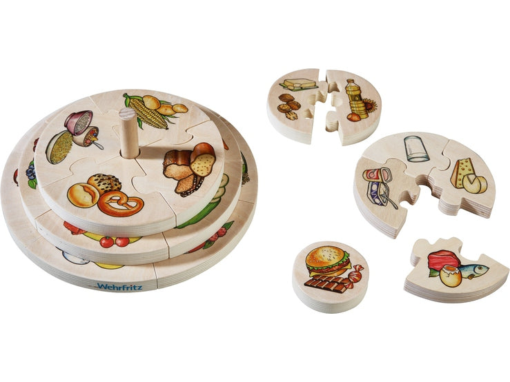 ХАБА Триизмерен дървен пъзел Хранителна пирамида