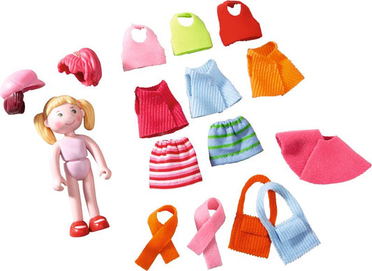 ХАБА Комплект малка кукла Little friends Фели с дрехи и аксесоари