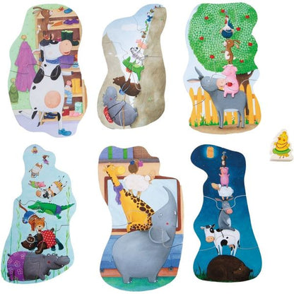 ХАБА ШЕСТ ПЪЗЕЛА Животно върху животно (2+)