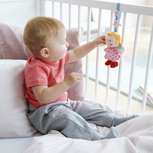 ХАБА Мека висяща бебе играчка розов Ангел-пазител