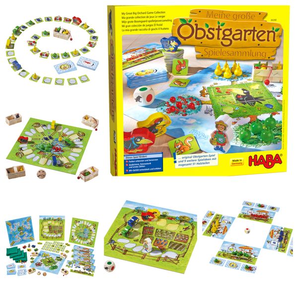 ХАБА Колекция от 10 настолни детски игри Овощна градина (3-6)