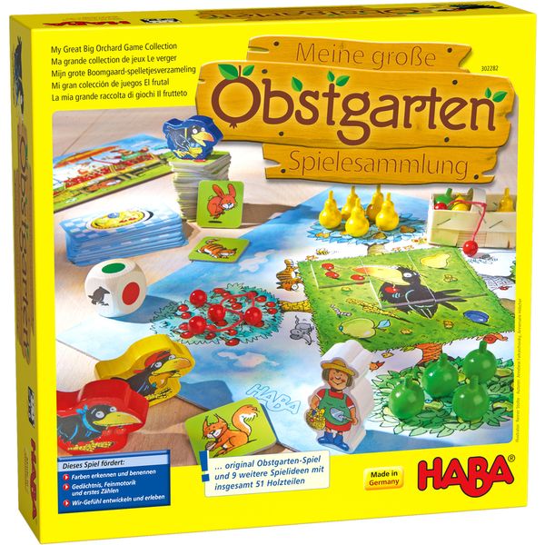 ХАБА Колекция от 10 настолни детски игри Овощна градина (3-6)