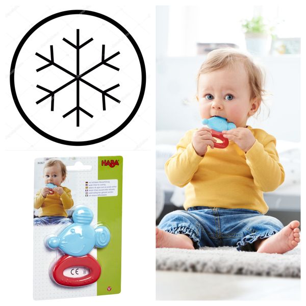 ХАБА Силиконова гризалка с охлаждащ ефект МИШKA