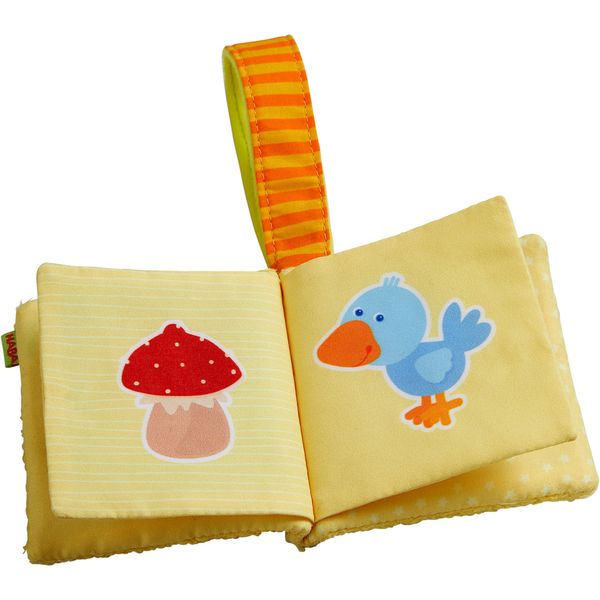 ХАБА мека жълта бебешка книжка МЕЧЕ