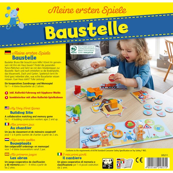 ХАБА Кооперативна настолна игра СТРОИМ ДОМ с вкл. ИГРАЧКА КАМИОН (2+)