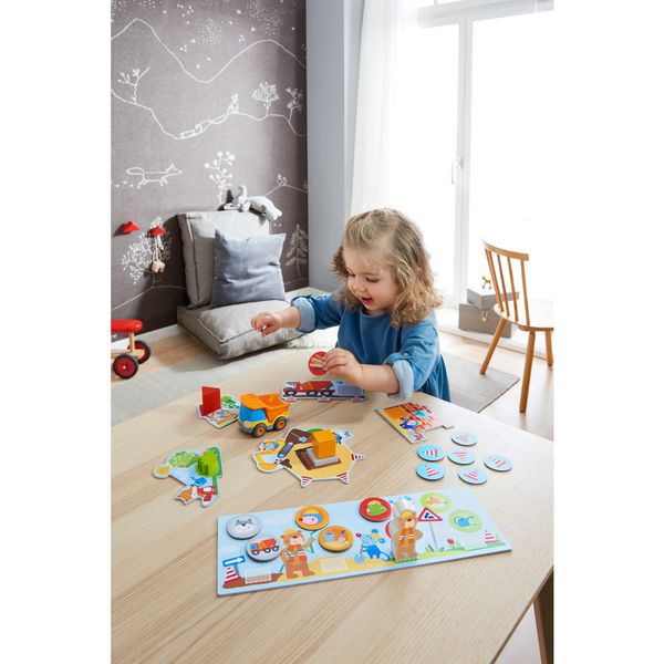 ХАБА Кооперативна настолна игра СТРОИМ ДОМ с вкл. ИГРАЧКА КАМИОН (2+)