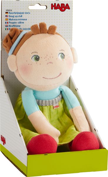 ХАБА Мека кукла за гушкане МАРТА 29 см