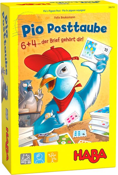 ХАБА Настолна игра за смятане: Пощата и гълъба числа 1-20 (5+)