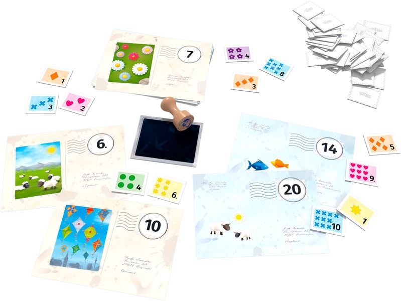 ХАБА Настолна игра за смятане: Пощата и гълъба числа 1-20 (5+)