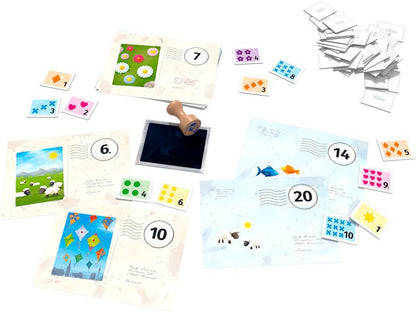 ХАБА Настолна игра за смятане: Пощата и гълъба числа 1-20 (5+)