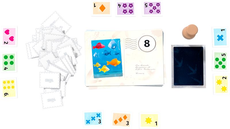 ХАБА Настолна игра за смятане: Пощата и гълъба числа 1-20 (5+)
