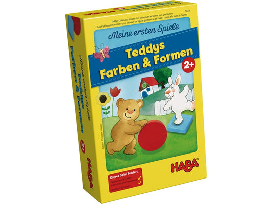 ХАБА Настолна детска игра ФОРМИ И ЦВЕТОВЕ НА ТЕДИ (2+)