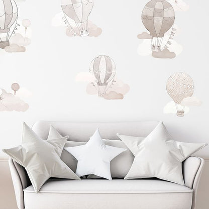 Pastelowe Love стикери за стена Бежови балони