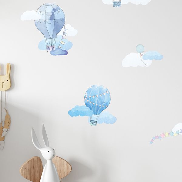 Pastelowe Love стикери за стена Сини балони