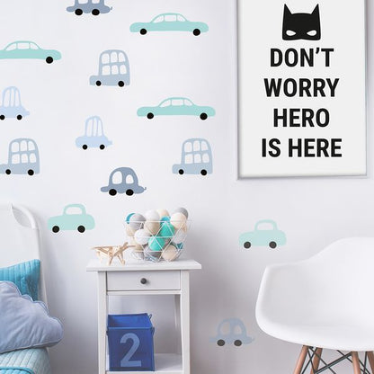 Pastelowe Love стикери за стена Автомобили