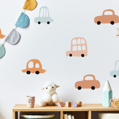 Pastelowe Love стикери за стена Автомобили в бохо стил II