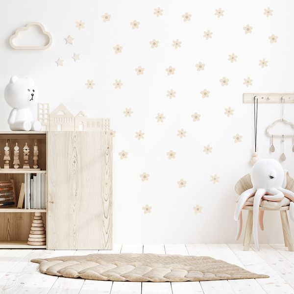 Pastelowe Love стикери за стена Красиви маргаритки I