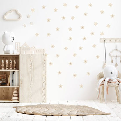 Pastelowe Love стикери за стена Красиви маргаритки I