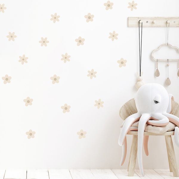 Pastelowe Love стикери за стена Красиви маргаритки I