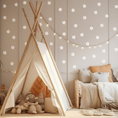 Pastelowe Love стикери за стена Красиви маргаритки X