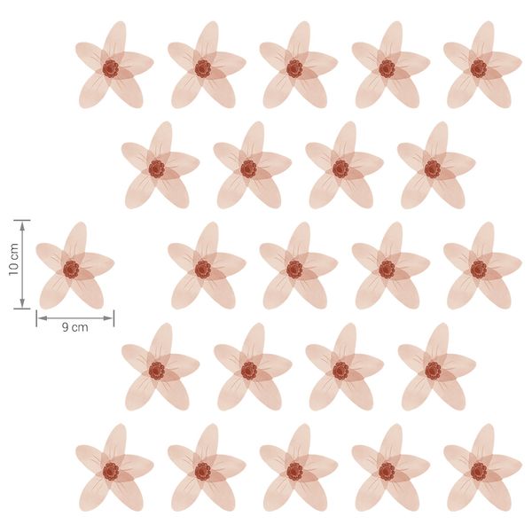 Pastelowe Love стикери за стена Красиви незабравки