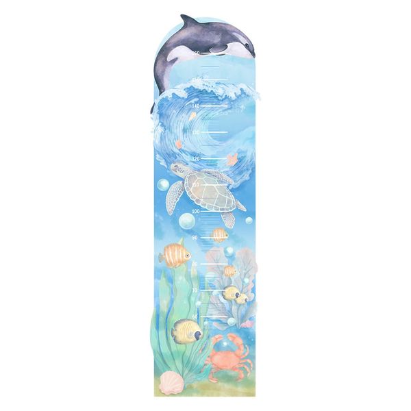 Pastelowe Love стикери за стена за измерване на височина Подводен свят