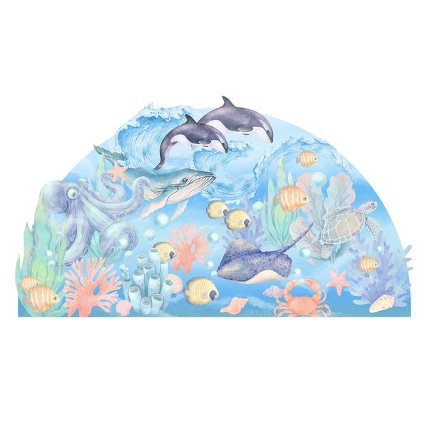 Pastelowe Love стикер за стена Подводен свят